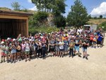 Kindergruppe am Naturschutzzentrum Schopflocher Alb beim Aktionstag Biosphärenschulen