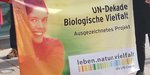 Ein Banner der UN Dekade Biologische Vielfalt