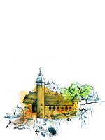 Illustration der Burg Teck