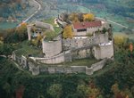 Luftaufnahme von der Burg Hohenneuffen