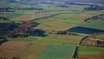 Luftbild von den Feldern auf der Alb