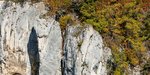 Blick auf den Wittlinger Fels im Herbst