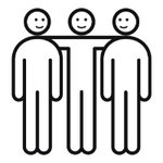 Icon mit mehreren Menschen