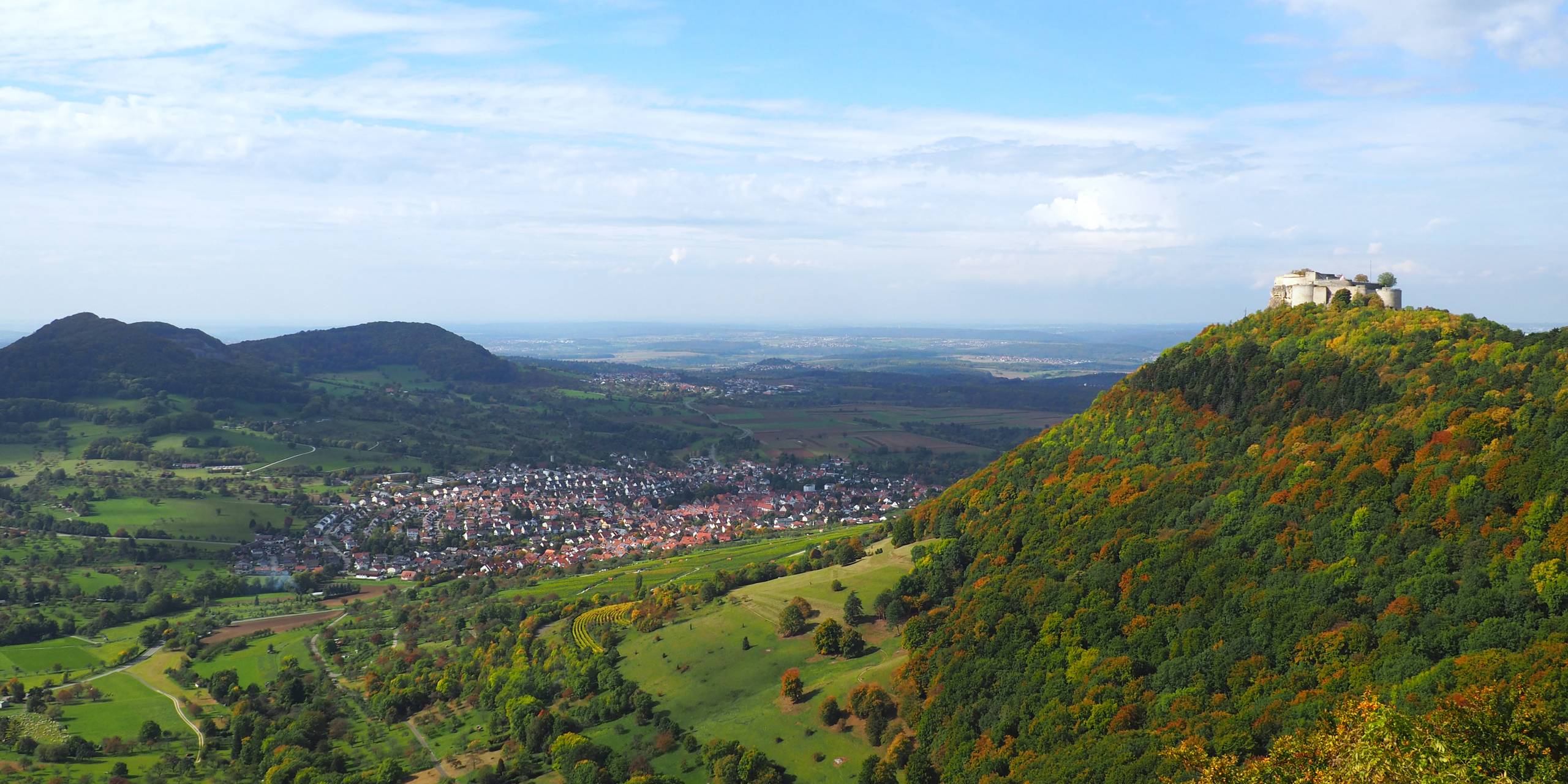 Ausblick von der Burg Hohenneuffen