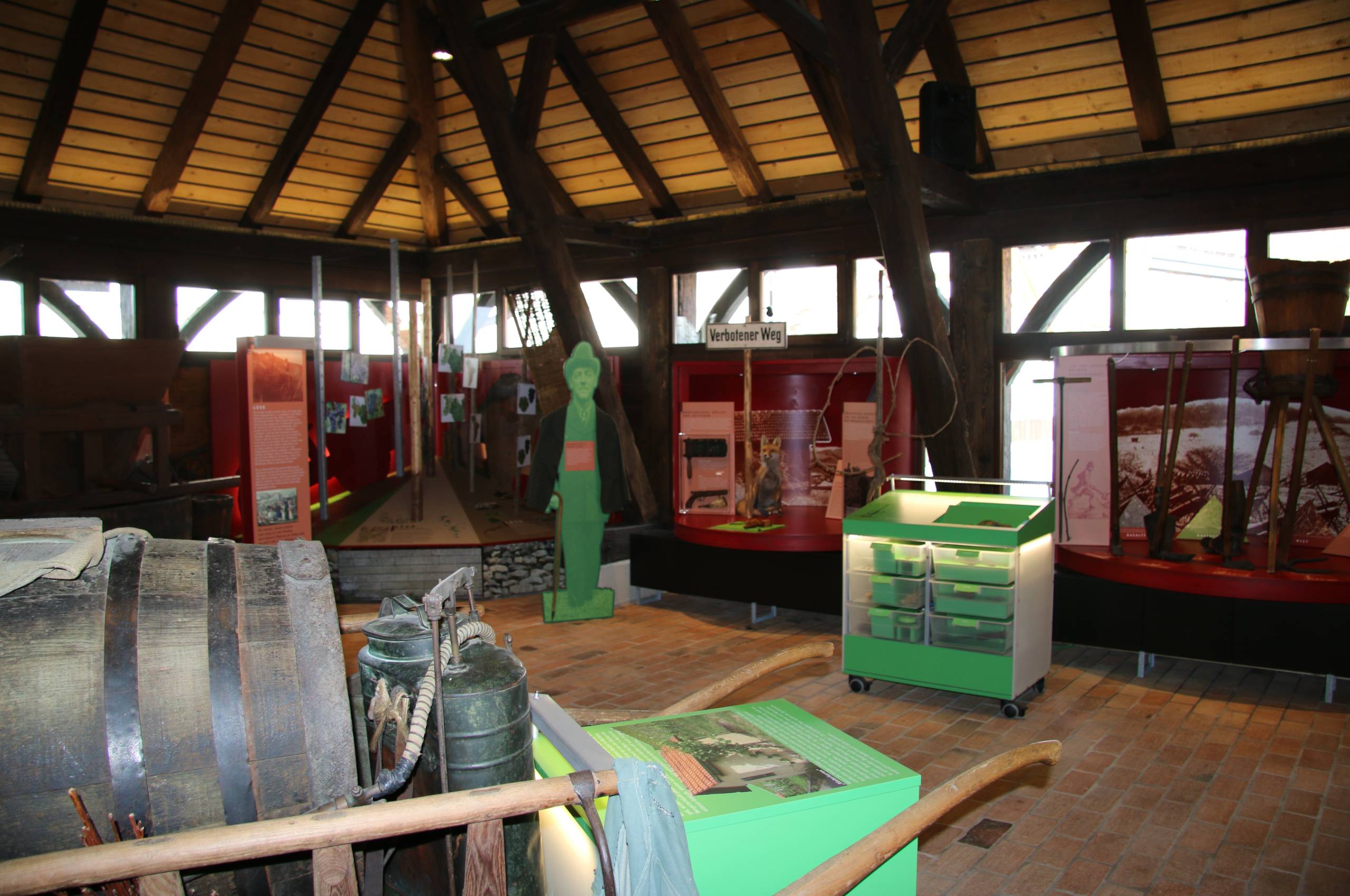 Ausstellungsraum des Weinbaumuseums in Metzingen